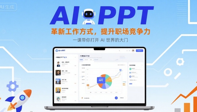 AI+PPT：革新工作方式，提升职场竞争力，一课带你打开 AI 世界的大门-卓别林资源社