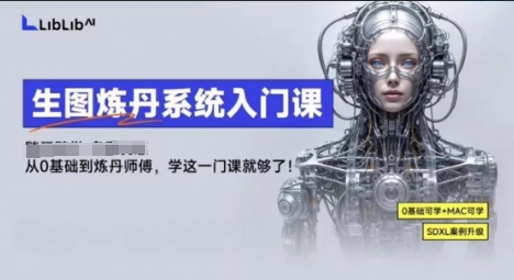 LibLibAI哩布哩布生图炼丹系统入门课，从生图到炼丹，只学这一门就够了-卓别林资源社