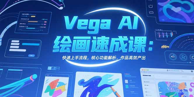 Vega AI绘画速成课：快速上手流程，核心功能解析，作品高效产出-卓别林资源社