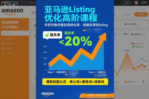 亚马逊Listing优化高阶课程,手把手教你策划高转化率、低跳失率的listing-卓别林资源社