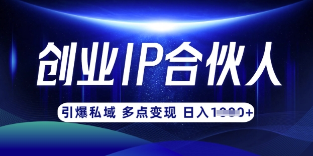 云帆·创业ip合伙人打造3.0，从0到1教你做网创，实现月入过W-卓别林资源社