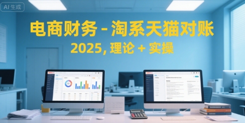 电商财务-淘系天猫对账2025，理论+实操-卓别林资源社