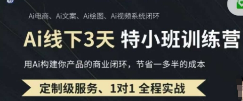 AI实操培训第20-21期线下，0基础保姆级教程，3月最新整理，企业获客、降本增效、打造超级个体-卓别林资源社