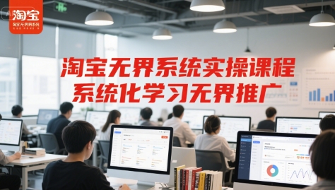 淘宝无界系统实操课程，系统化学习无界推广-卓别林资源社