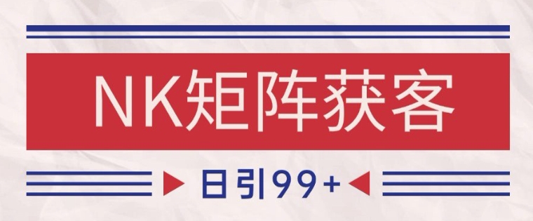 小红书某音NK赛道引流获客 自热矩阵日引200+【揭秘】-卓别林资源社