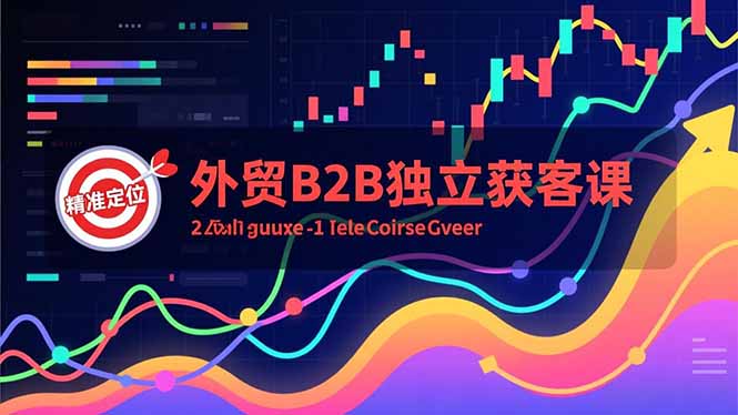 外贸B2B独立获客课，Facebook主页搭建、消息互动广告、精准定位，打造高询盘系统-卓别林资源社