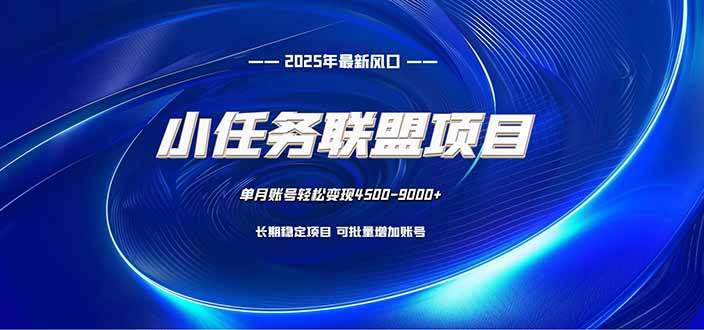 小任务联盟项目:一台电脑每天只需10分钟,轻松简单稳定-卓别林资源社