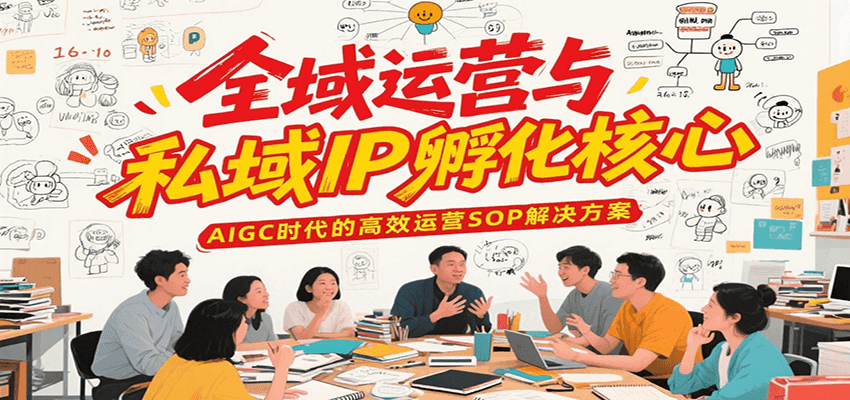 全域运营与私域IP孵化核心，AIGC时代的高效运营SOP解决方案-卓别林资源社