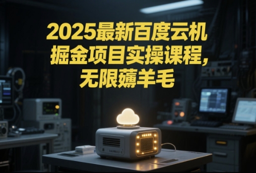 2025最新百度云机掘金项目实操课程单窗口保底5-10元月收益单窗口150+【揭秘】-卓别林资源社
