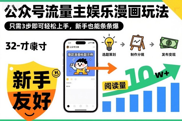 ‍‬⁢‍⁡‍‍⁡​⁣⁤‍‬⁡⁣⁢​⁣‍⁣‌‌⁢​⁡⁡‌​⁢⁣⁢​⁢‌​⁣‬​⁣‬‬⁣⁢​⁢⁣公众号流量主娱乐漫画玩法，只需3步即可轻松上手，新手也能条条爆-卓别林资源社