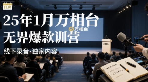 25年1月万相台无界爆款特训营线下录音-卓别林资源社