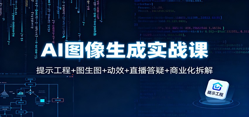 AI图像生成实战课:提示工程+图生图+动效+直播答疑+商业化拆解-卓别林资源社