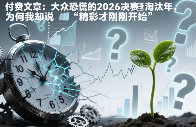 付费文章：大众恐慌的2026决赛淘汰年，为何我却说“精彩才刚刚开始”？-卓别林资源社