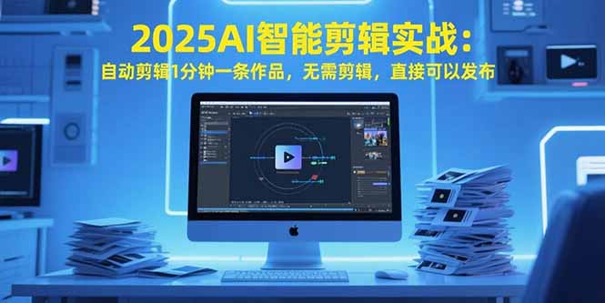 2025AI智能剪辑实战：自动剪辑1分钟一条作品，无需剪辑，直接可以发布-卓别林资源社