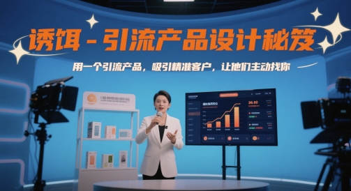 诱饵-引流产品设计秘笈，用一个引流产品，吸引精准客户，让他们主动找你-卓别林资源社