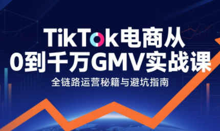 三千老师·TikTok电商从0到千万GMV实战课-卓别林资源社
