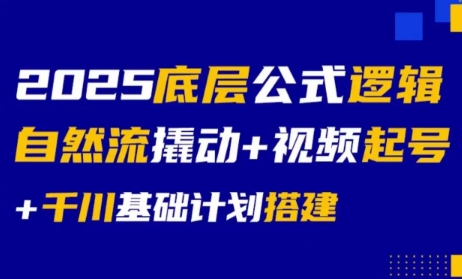 大明老师·底层公式逻辑自然流+千川搭建-卓别林资源社