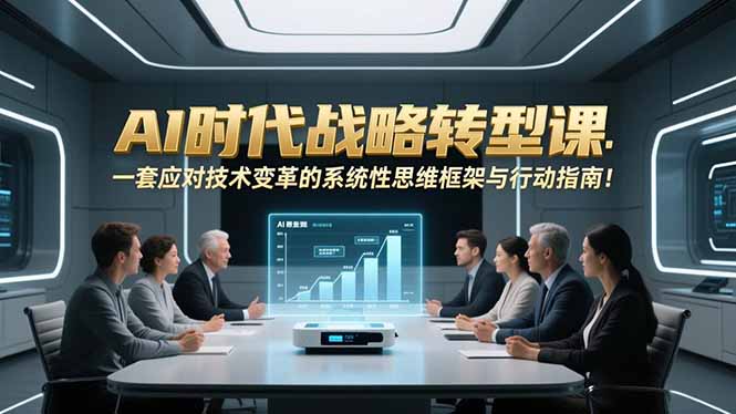 AI时代战略转型课：一套应对技术变革的系统性思维框架与行动指南！-卓别林资源社