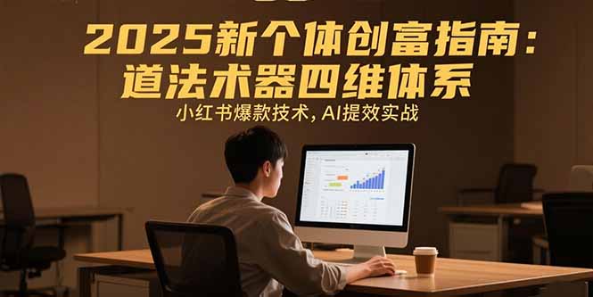 2025新个体创富指南：道法术器四维体系，小红书爆款技术，AI提效实战-卓别林资源社