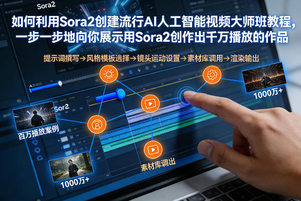 如何利用Sora2创建流行AI人工智能视频大师班，一步一步地向你展示用Sora2创作出千万播放的作品-卓别林资源社