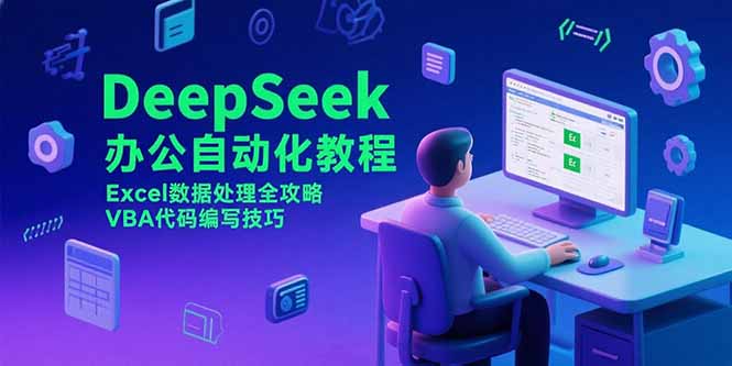 DeepSeek办公自动化教程，Excel数据处理全攻略，VBA代码编写技巧-卓别林资源社