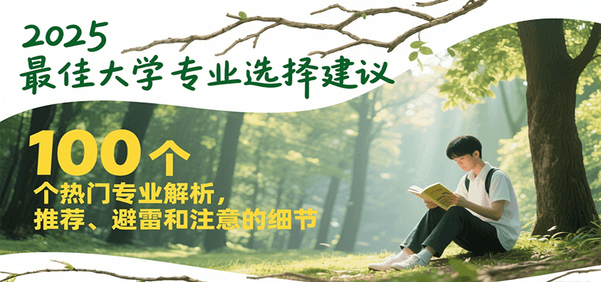 2025最佳大学专业选择建议，100个热门专业解析，推荐、避雷和注意的细节-卓别林资源社