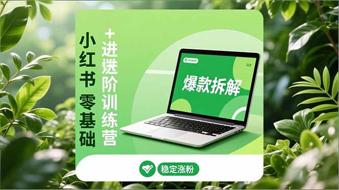 小红书零基础+高阶训练营:安全养号、爆款拆解、长效运营,实现稳定涨粉与变现-卓别林资源社