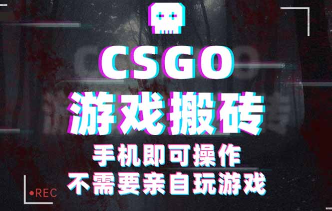 CSGO游戏挂机捡漏，单日扫货500+，年底小高峰上车可吃肉，手机即可操作…-卓别林资源社