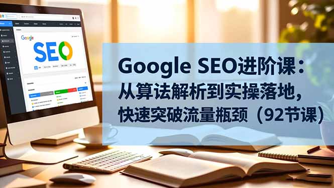Google SEO进阶课:从算法解析到实操落地,快速突破流量瓶颈(92节课-卓别林资源社