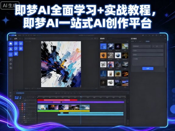 即梦AI全面学习+实战教程，即梦AI一站式AI创作平台-卓别林资源社