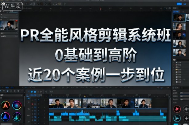 PR全能风格剪辑系统班，0基础到高阶，近20个案例一步到位-卓别林资源社