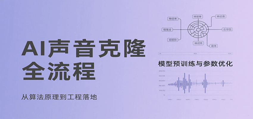 AI声音克隆全流程，基础概念到实战应用，3秒极速声音复刻、模型预训练、云端部署等-卓别林资源社