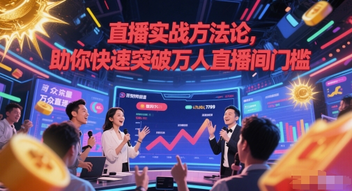 直播实战方法论，助你快速突破万人直播间门槛-卓别林资源社