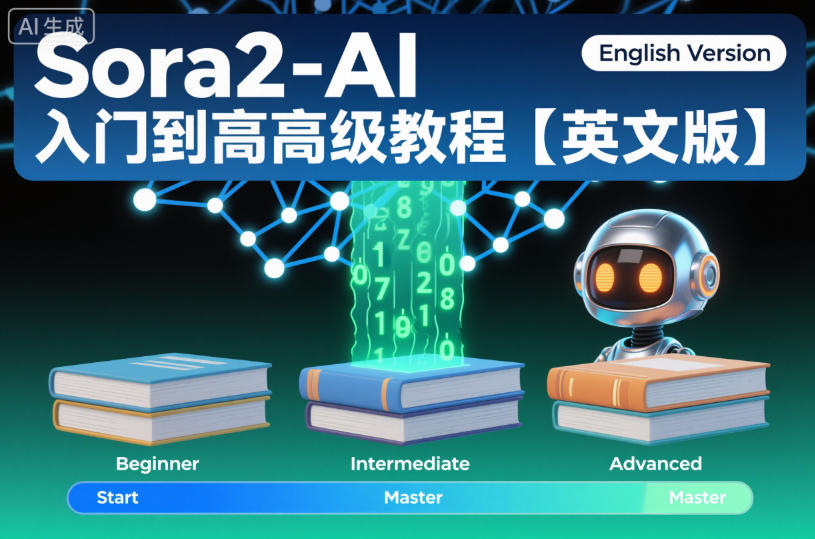 Sora2-AI入门到高级教程【英文版】-卓别林资源社