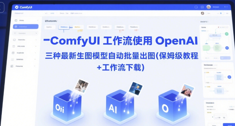 ComfyUI 工作流使用 OpenAI 三种最新生图模型自动批量出图(保姆级教程+工作流下载)-卓别林资源社
