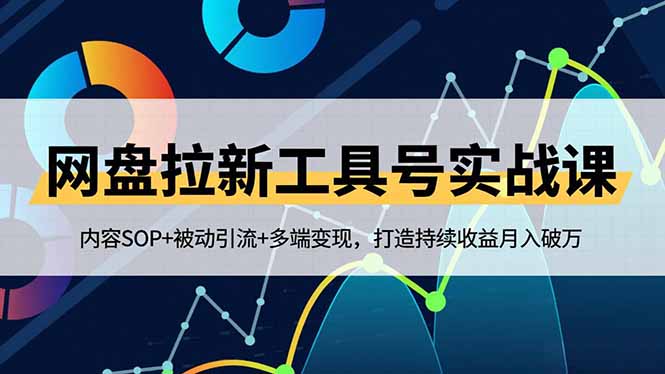 网盘拉新工具号实战课，内容SOP+被动引流+多端变现，打造持续收益月入破万-卓别林资源社