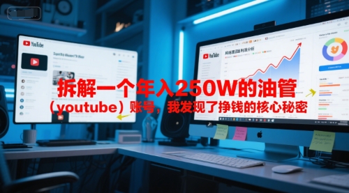 付费文章：拆解一个年入250W的油管(youtube)账号，我发现了挣钱的核心秘密-卓别林资源社
