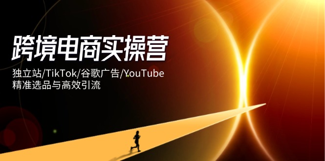 跨境电商实操营：独立站/TikTok/谷歌广告/YouTube，精准选品与高效引流-卓别林资源社