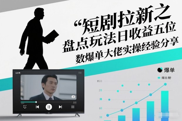 短剧拉新之盘点玩法日收益五位数爆单大佬实操经验分享-卓别林资源社