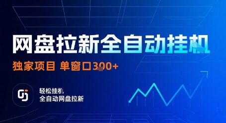 网盘拉新全自动挂G，独家项目，全自动运行完成拉新做任务，单窗口3张+【揭秘】-卓别林资源社