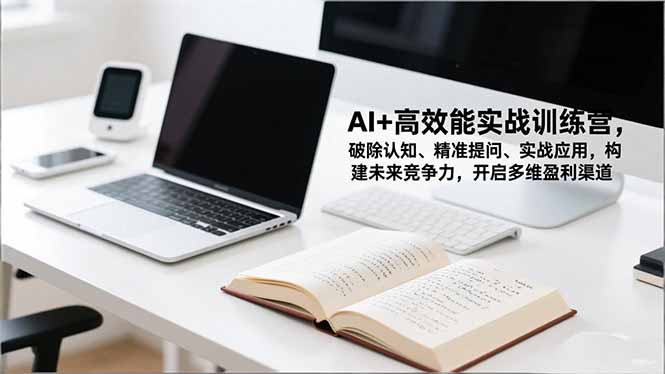 AI+高效能实战训练营，破除认知、精准提问、实战应用，构建未来竞争力，开启多维盈利渠道-卓别林资源社