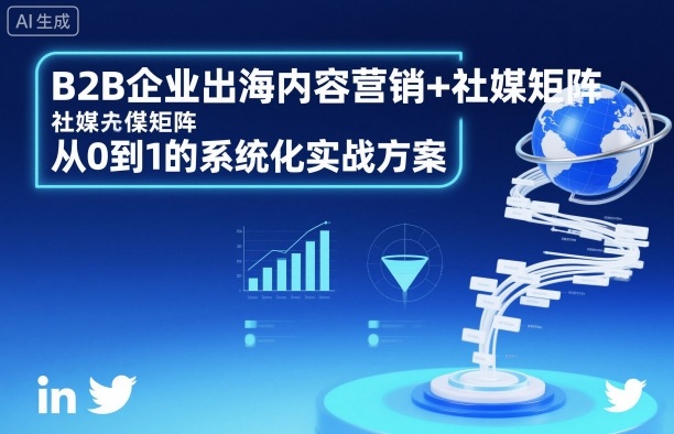B2B企业出海内容营销+社媒矩阵，从0到1的系统化实战方案-卓别林资源社