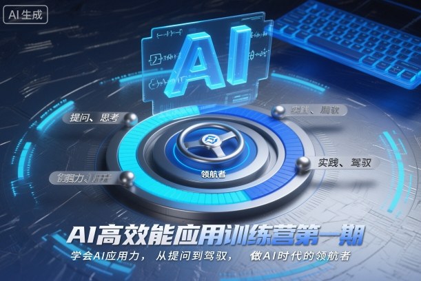 AI高效能应用训练营第一期，学会AI应用力，从提问到驾驭，做AI时代的领航者(更新)-卓别林资源社
