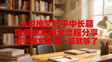 小说推文知乎中长篇爆单实操全流程分享，知乎推文看这一篇就够了-卓别林资源社