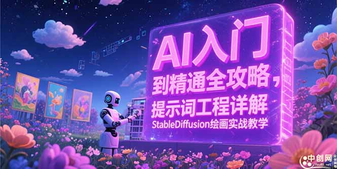 AI入门到精通全攻略，提示词工程详解，StableDiffusion绘画实战教学-卓别林资源社