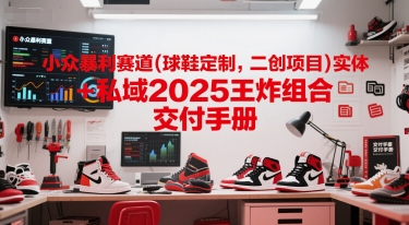 小众暴利赛道(球鞋定制，二创项目)实体+私域2025王炸组合  交付手册-卓别林资源社