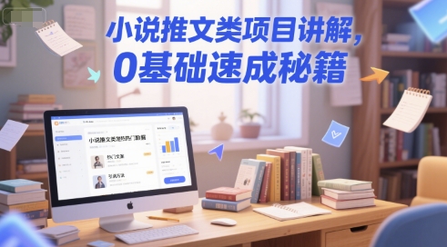 小说推文类项目讲解，0 基础速成秘籍-卓别林资源社