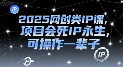 2025网创类IP课，项目会死IP永生，可操作一辈子-卓别林资源社