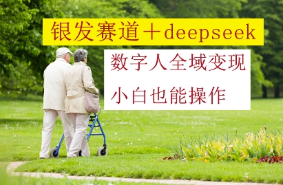 银发赛道+deepseek数字人全域变现，小白也能操作-卓别林资源社