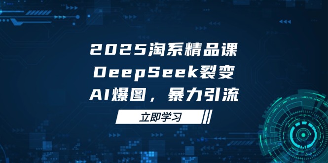2025 淘系精品课，DeepSeek 裂变，AI 爆图，暴力引流-卓别林资源社